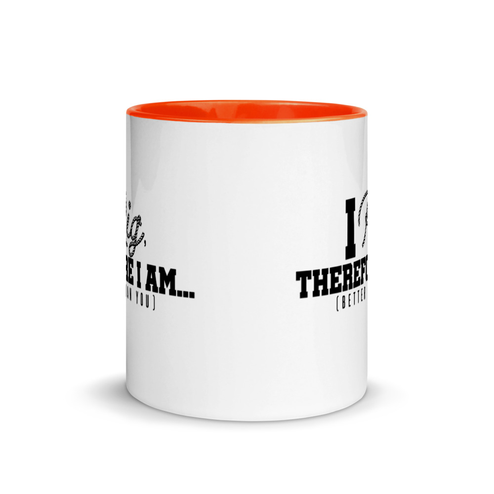 I Rig Therefore I am Better Than You Mug with Color Inside - Image 8