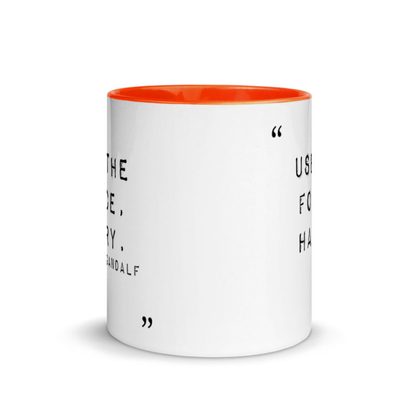 "Use the force, Harry." Mug with Color Inside - Image 8