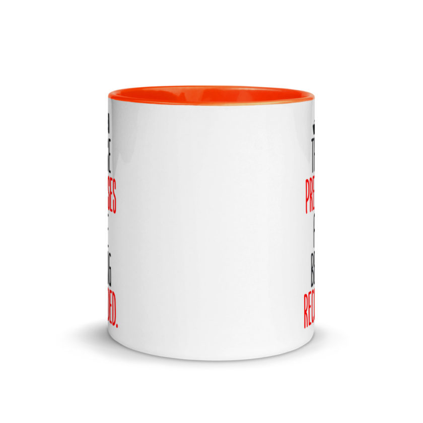 These premises are being recorded. Mug with Color Inside - Image 8