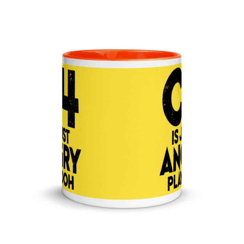 C4 is just angry playdoh Mug with Color Inside - Image 9