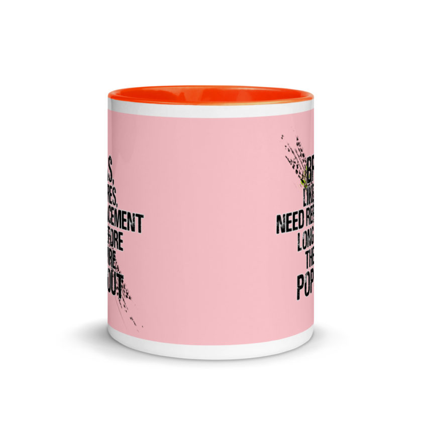 Bras, like tires, need replacement long before the wire pops out. Mug with Color Inside - Image 9