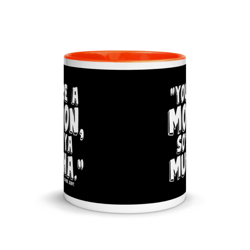 You're a moron and so's ya mutha. Mug with Color Inside - Image 8
