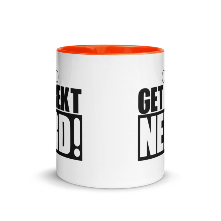 Get Wrecked Nerd! Mug with Color Inside - Image 8