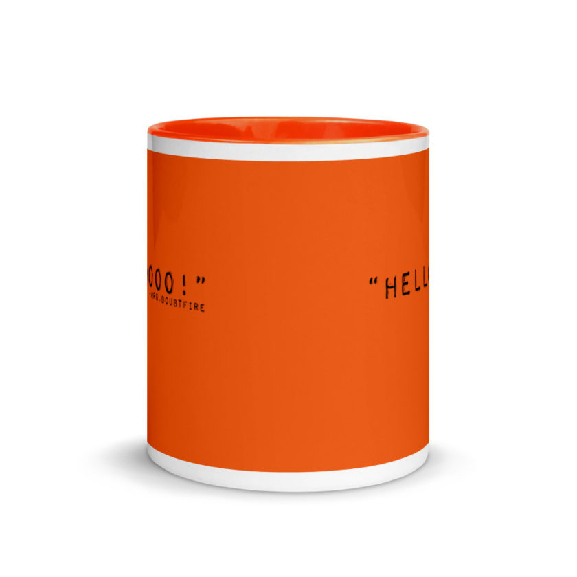 Hellooooooo, Mrs.Doubtfire Mug with Color Inside - Image 9
