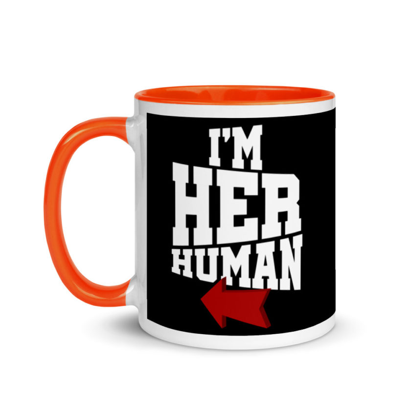 I'm Her Human Mug with Color Inside - Image 9