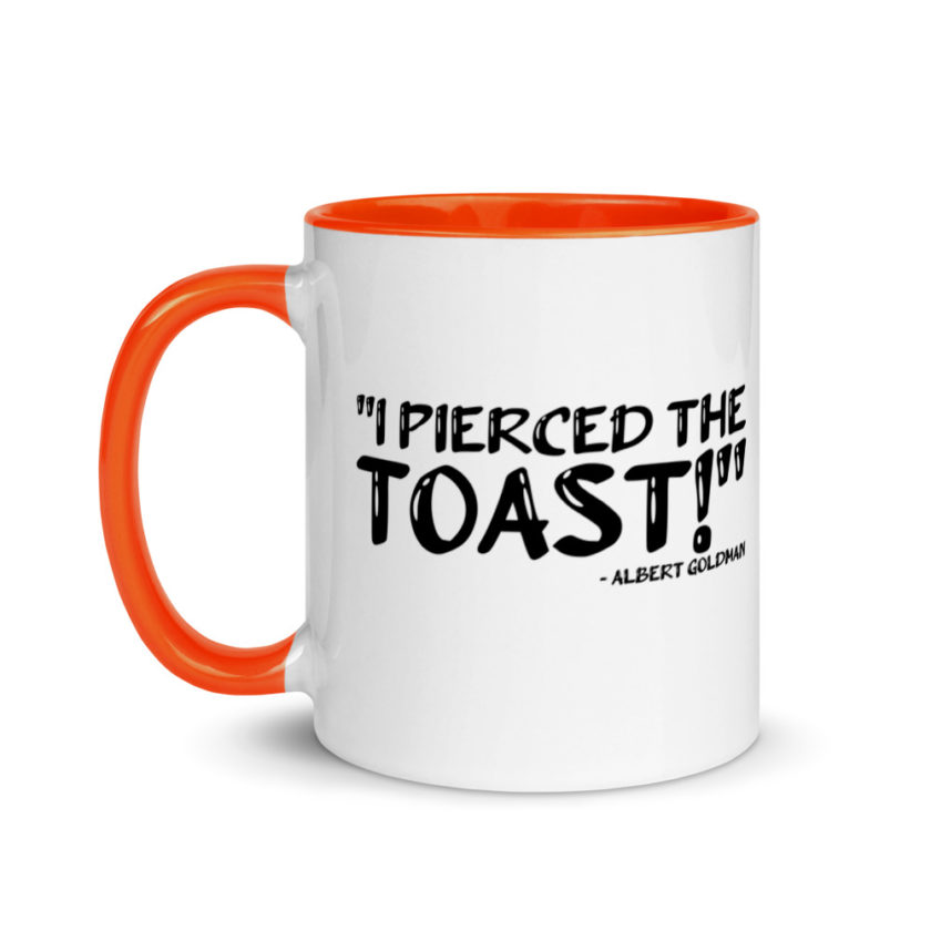 I Pierced The Toast  Mug with Color Inside - Image 9