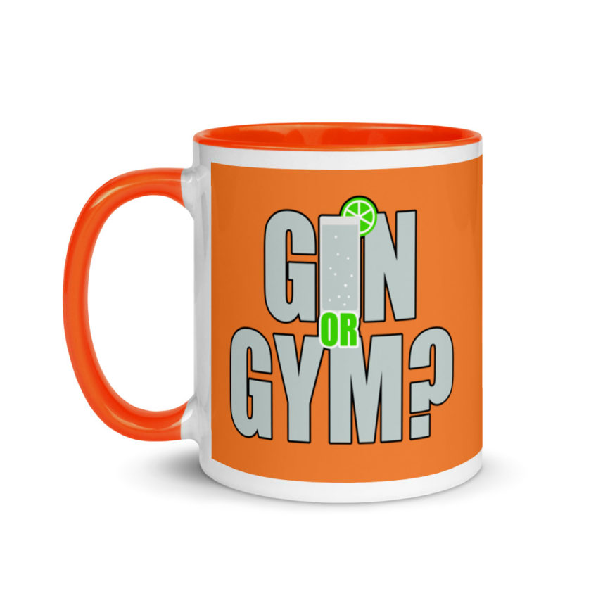Gin or Gym? Mug with Color Inside
