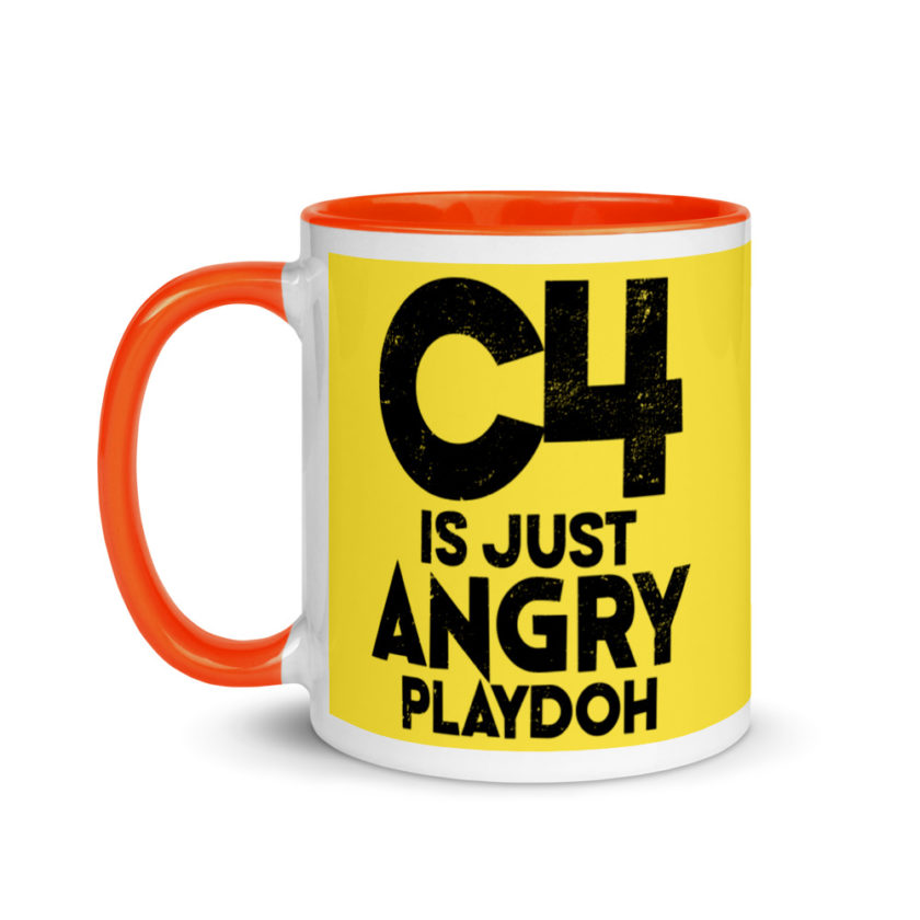 C4 is just angry playdoh Mug with Color Inside - Image 10