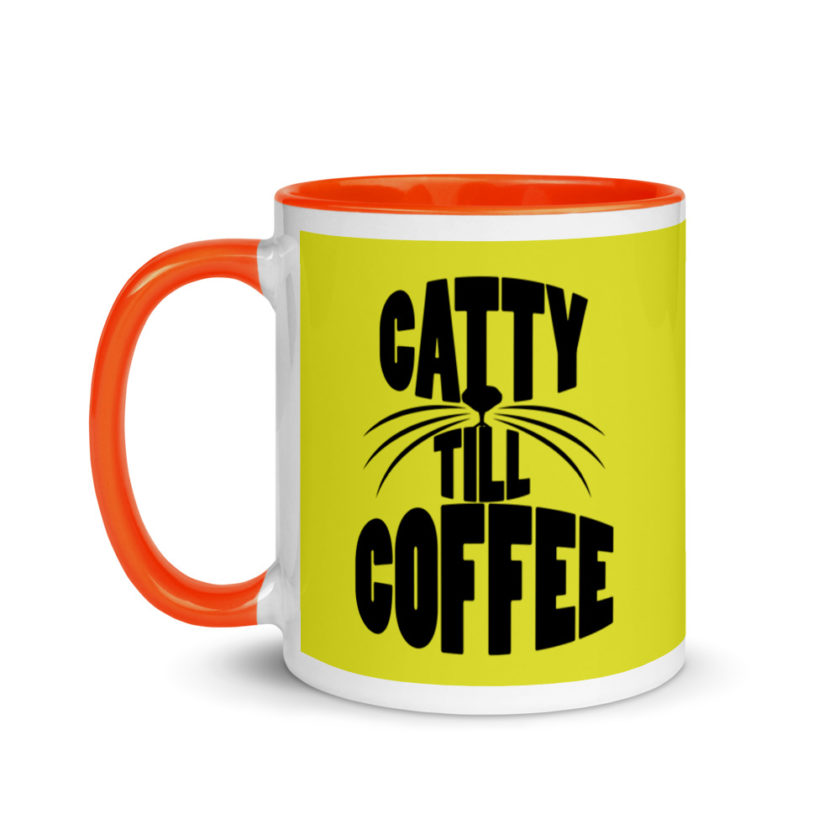 Catty till coffee Mug with Color Inside - Image 10