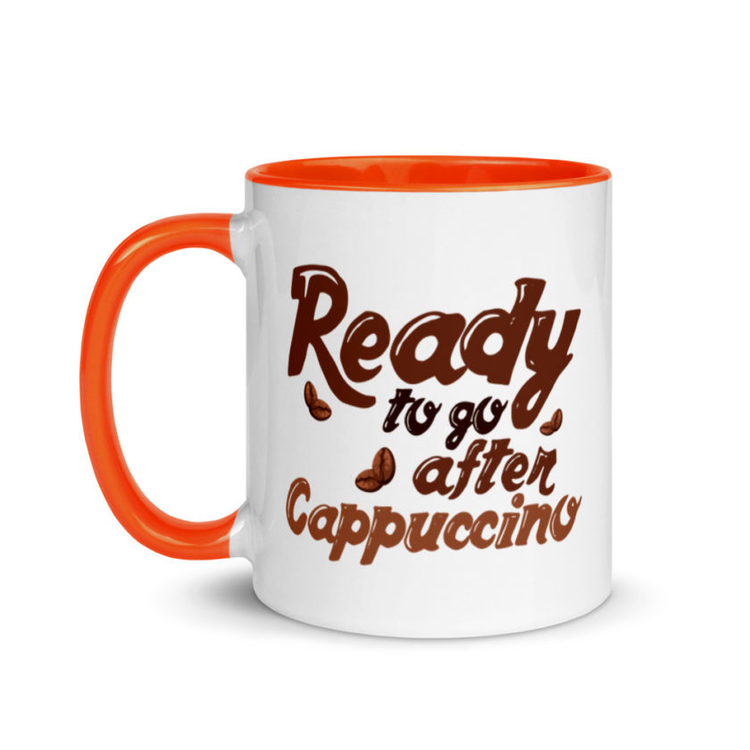 Ready to go after cappuccino Mug with Color Inside - Image 9