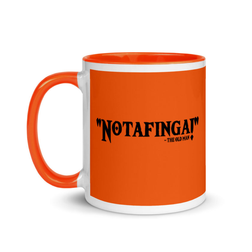 Notafinga! The Old Man A Christmas Story  Mug with Color Inside