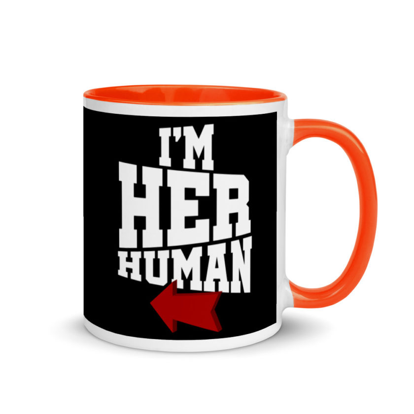 I'm Her Human Mug with Color Inside - Image 7