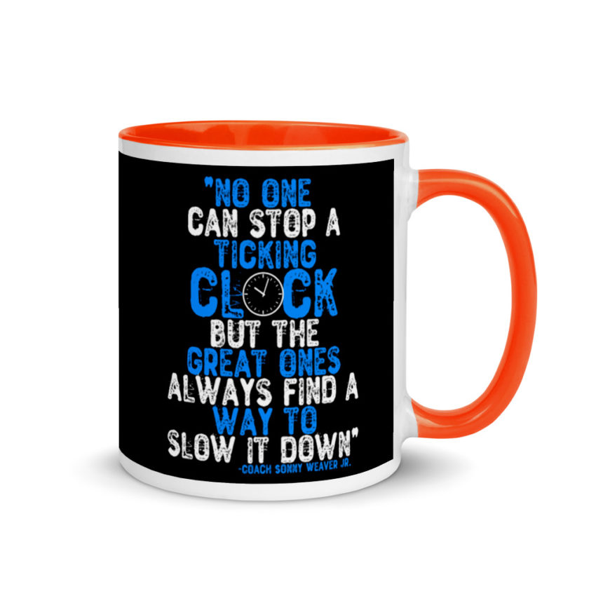 No one cans top a ticking clock but he great ones always find a way to slow it down. Mug with Color Inside - Image 7
