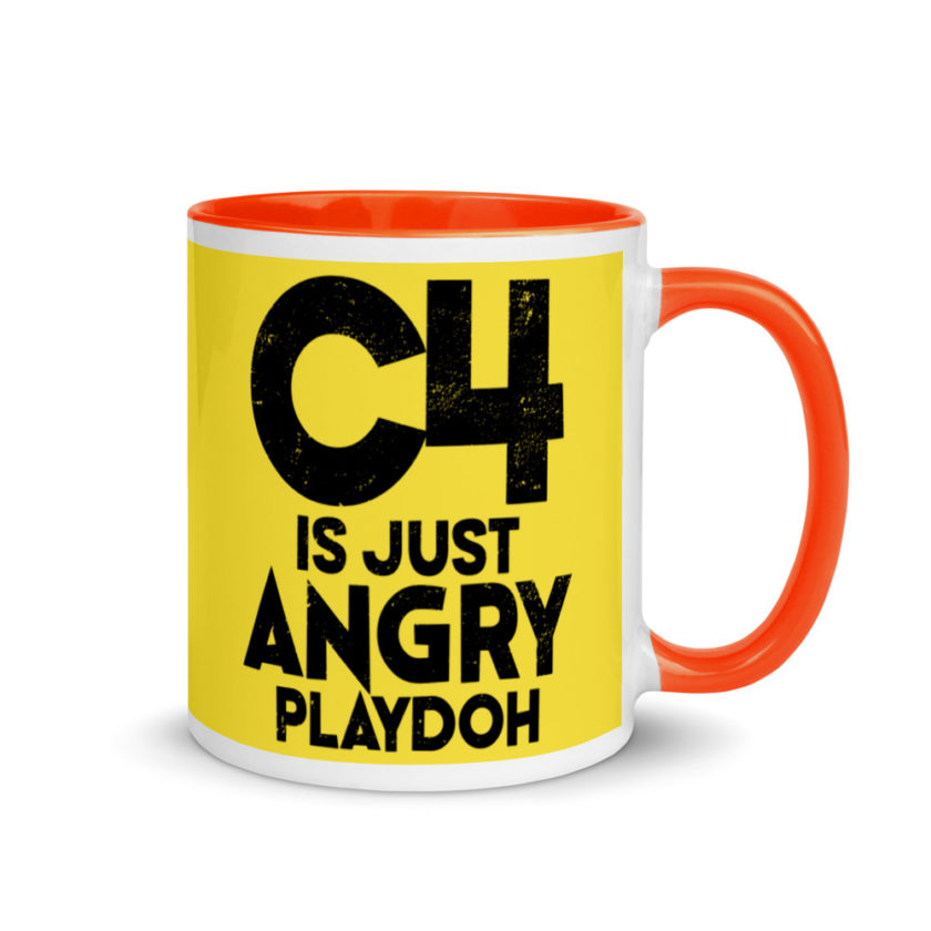 C4 is just angry playdoh Mug with Color Inside - Image 8