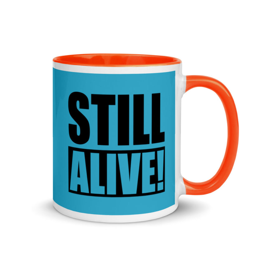 Still Alive! Grandma The Kroods Mug with Color Inside - Image 8