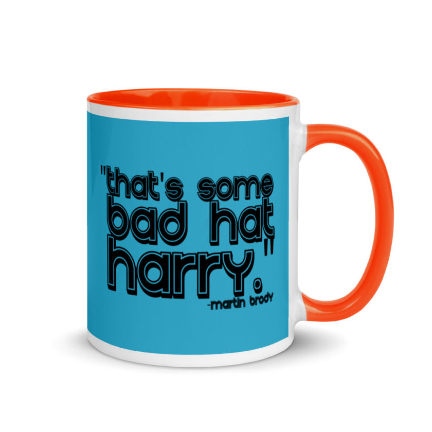That's some bad hat Harry. Martin Brady, Jaws Mug with Color Inside - Image 8