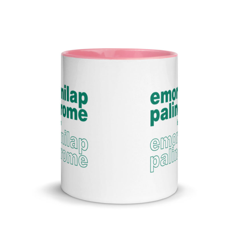 emordnilap palindrome is an emordnilap palindrome Mug with Color Inside - Image 14