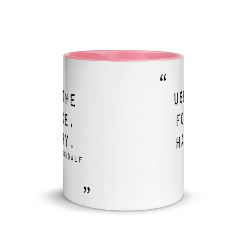 "Use the force, Harry." Mug with Color Inside - Image 14