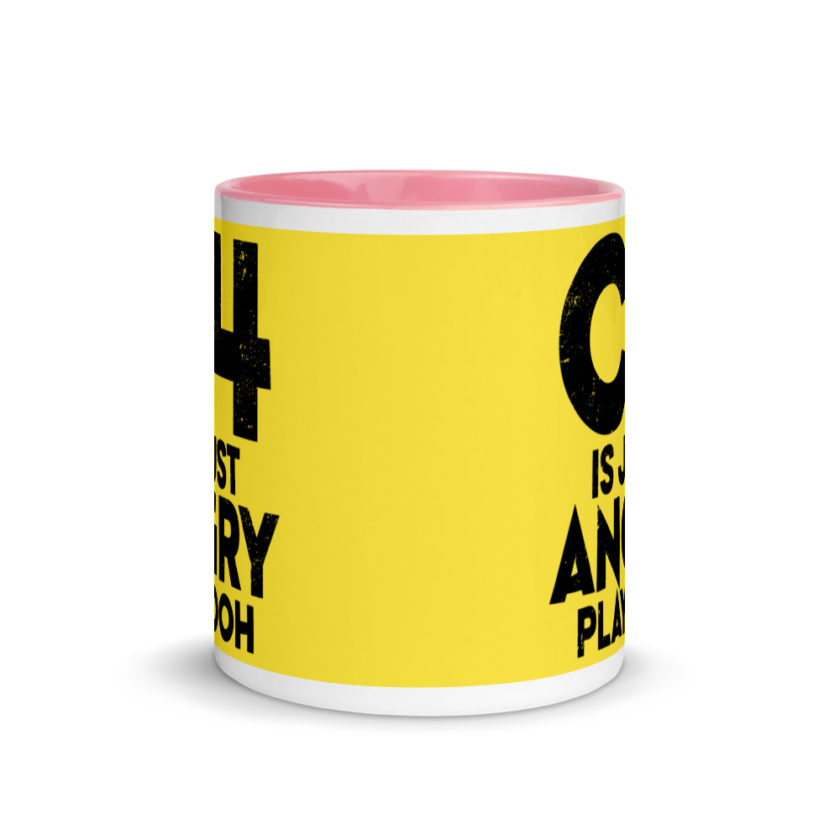 C4 is just angry playdoh Mug with Color Inside - Image 15