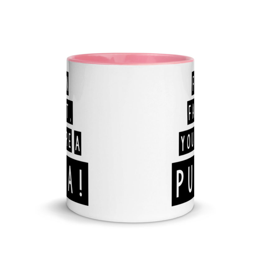 Fun fact, you're a puta! Mug with Color Inside - Image 14