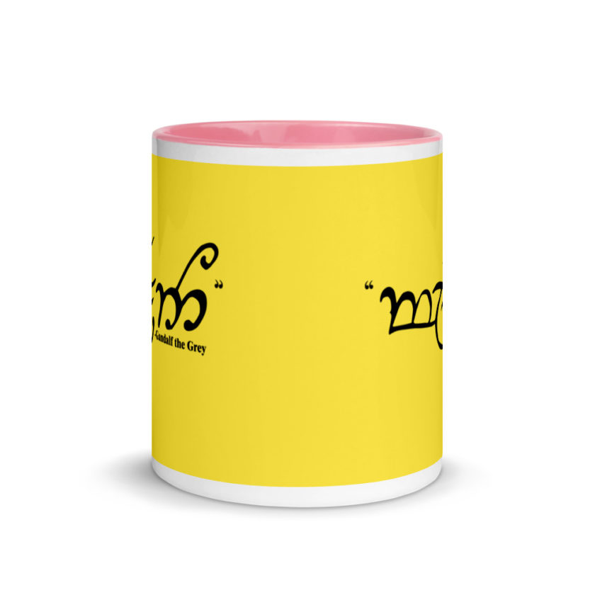friend	Gandalf the Grey	Lord of the Rings Mug with Color Inside - Image 15