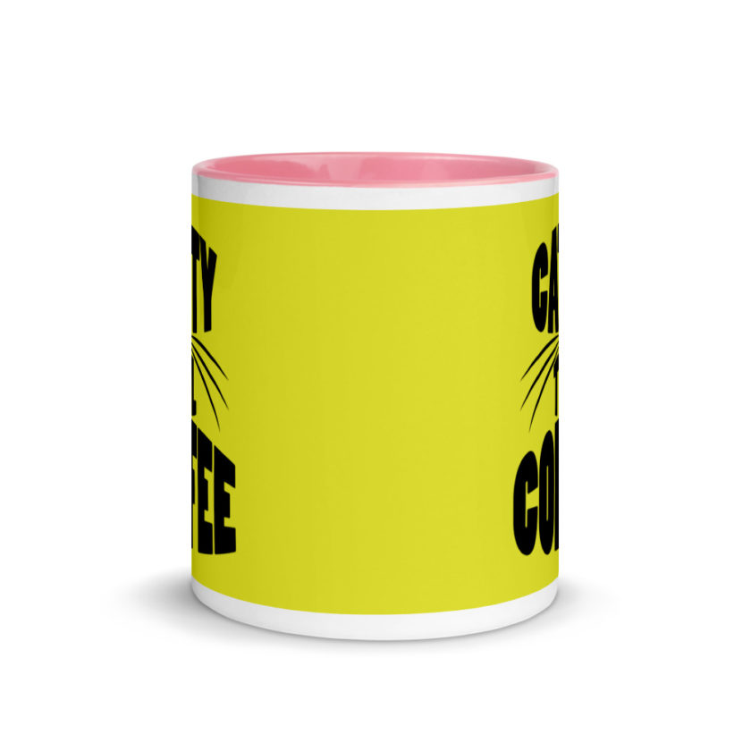 Catty till coffee Mug with Color Inside - Image 15