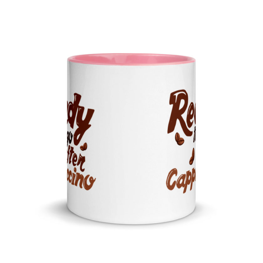Ready to go after cappuccino Mug with Color Inside - Image 14