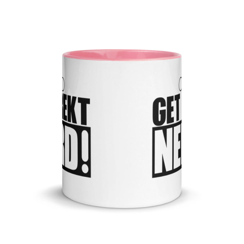 Get Wrecked Nerd! Mug with Color Inside - Image 14