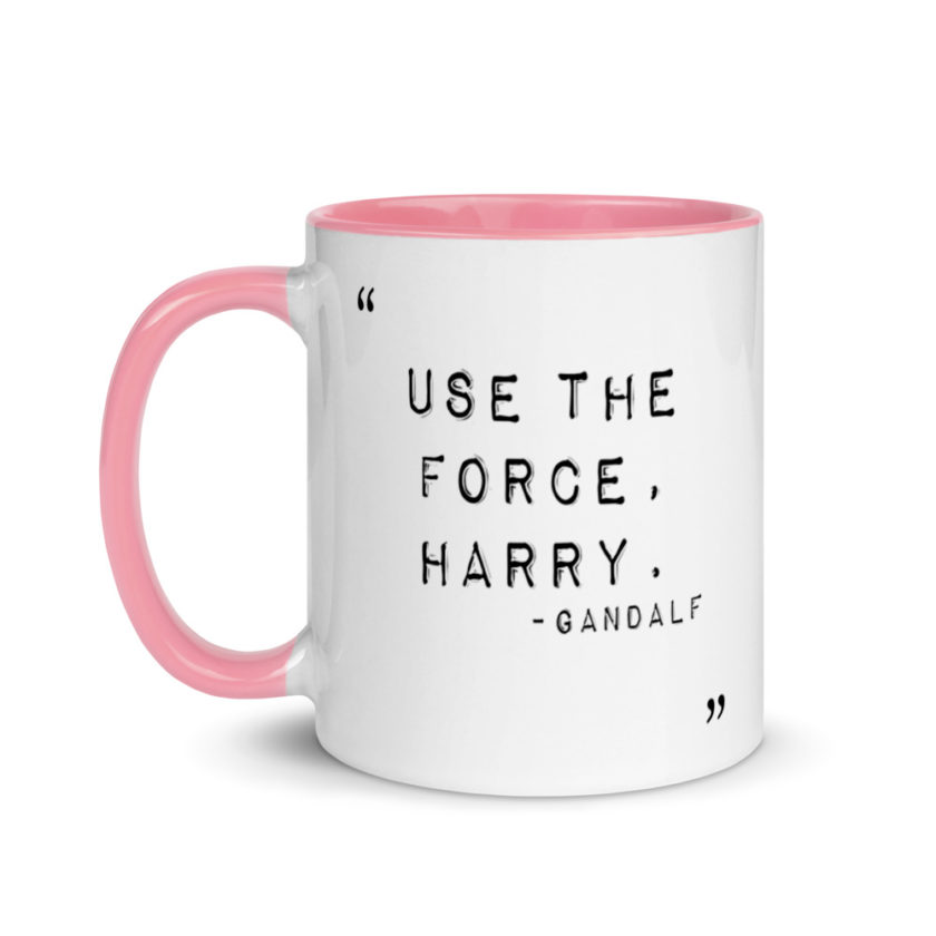"Use the force, Harry." Mug with Color Inside - Image 15