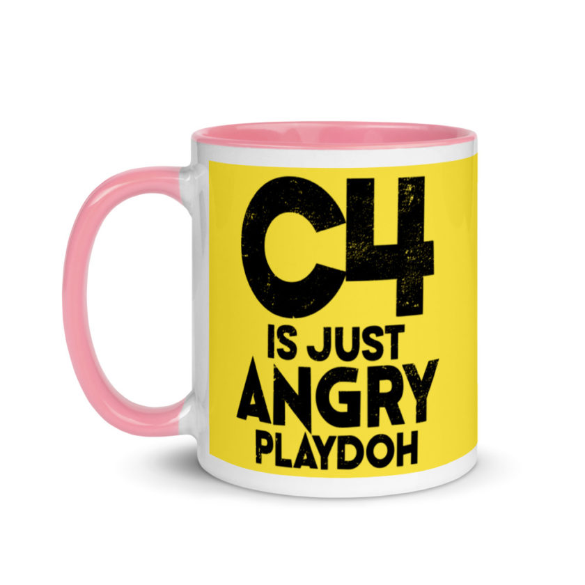 C4 is just angry playdoh Mug with Color Inside - Image 16