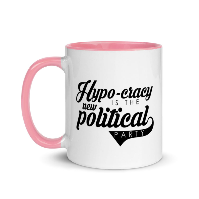 Hypo-cracy is the new political party Mug with Color Inside - Image 15