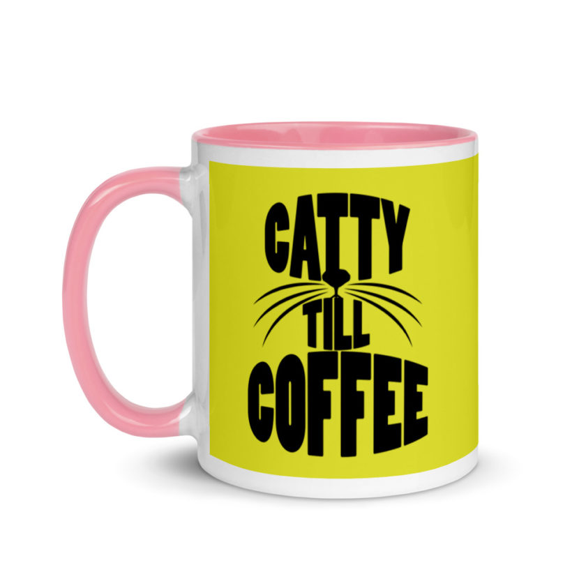 Catty till coffee Mug with Color Inside - Image 16