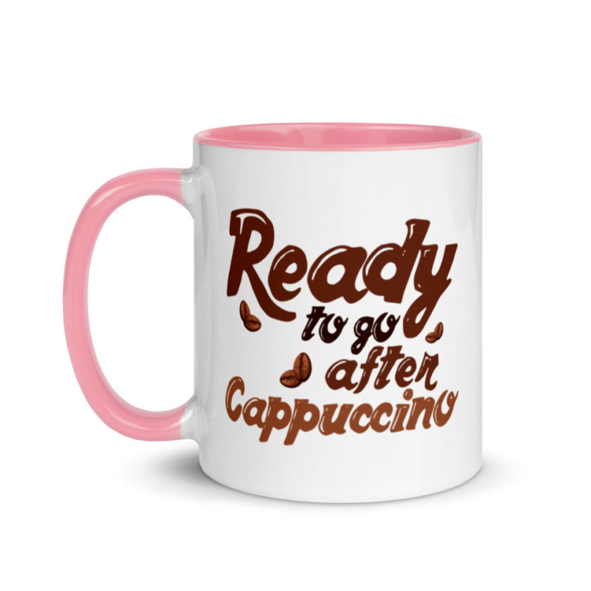 Ready to go after cappuccino Mug with Color Inside - Image 15
