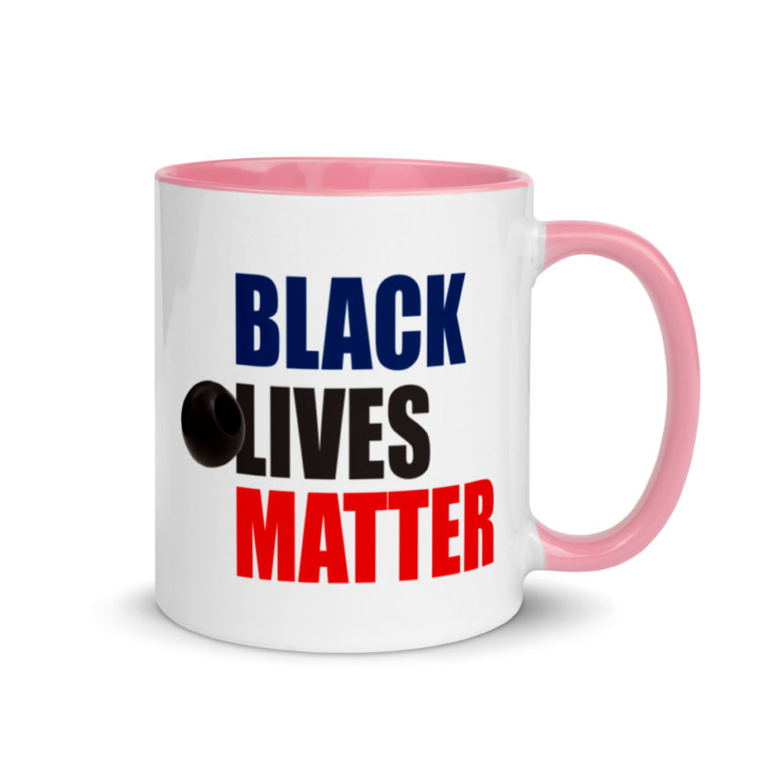 Black Olives Matter Mug with Color Inside - Image 13