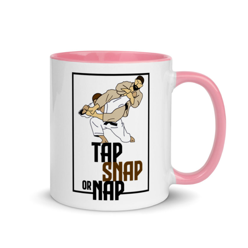 Tap, Snap or Nap - Jiu Jitsu  Mug with Color Inside - Image 13
