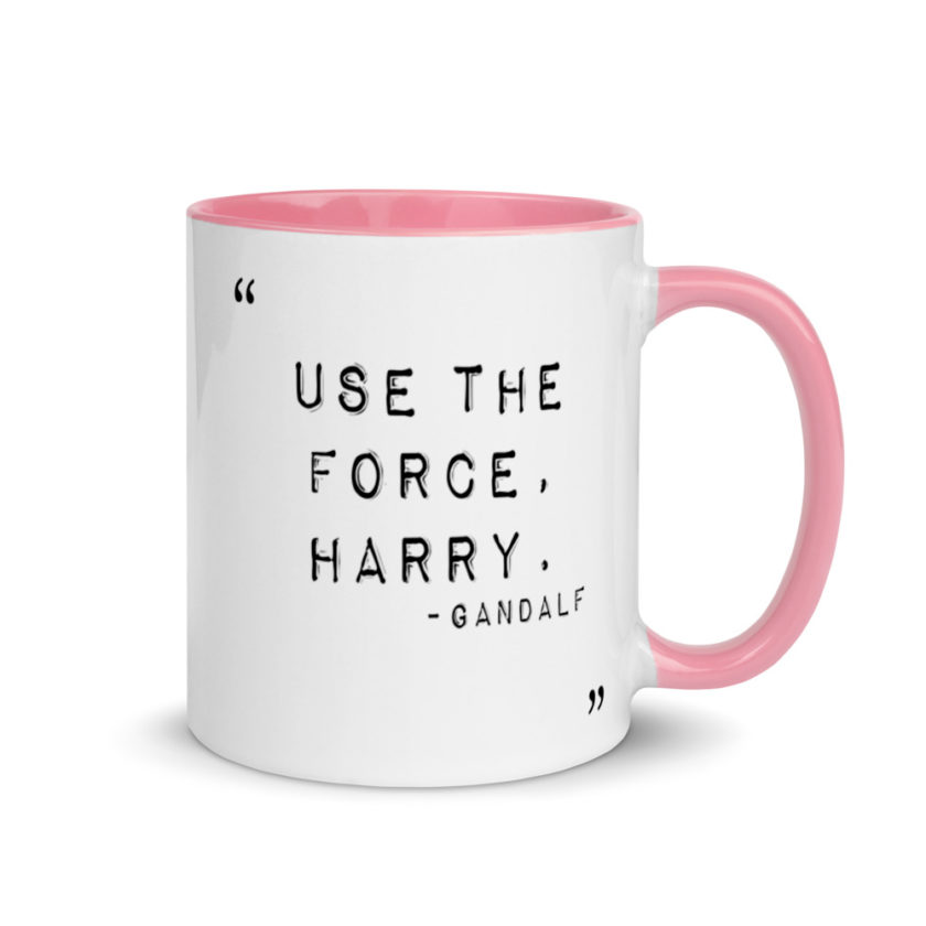 "Use the force, Harry." Mug with Color Inside - Image 13