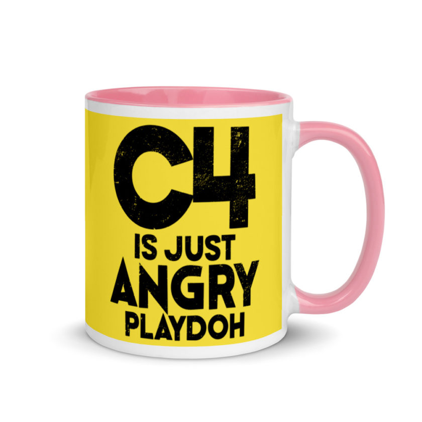 C4 is just angry playdoh Mug with Color Inside - Image 14