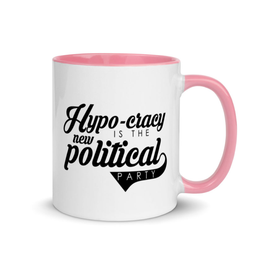 Hypo-cracy is the new political party Mug with Color Inside - Image 13