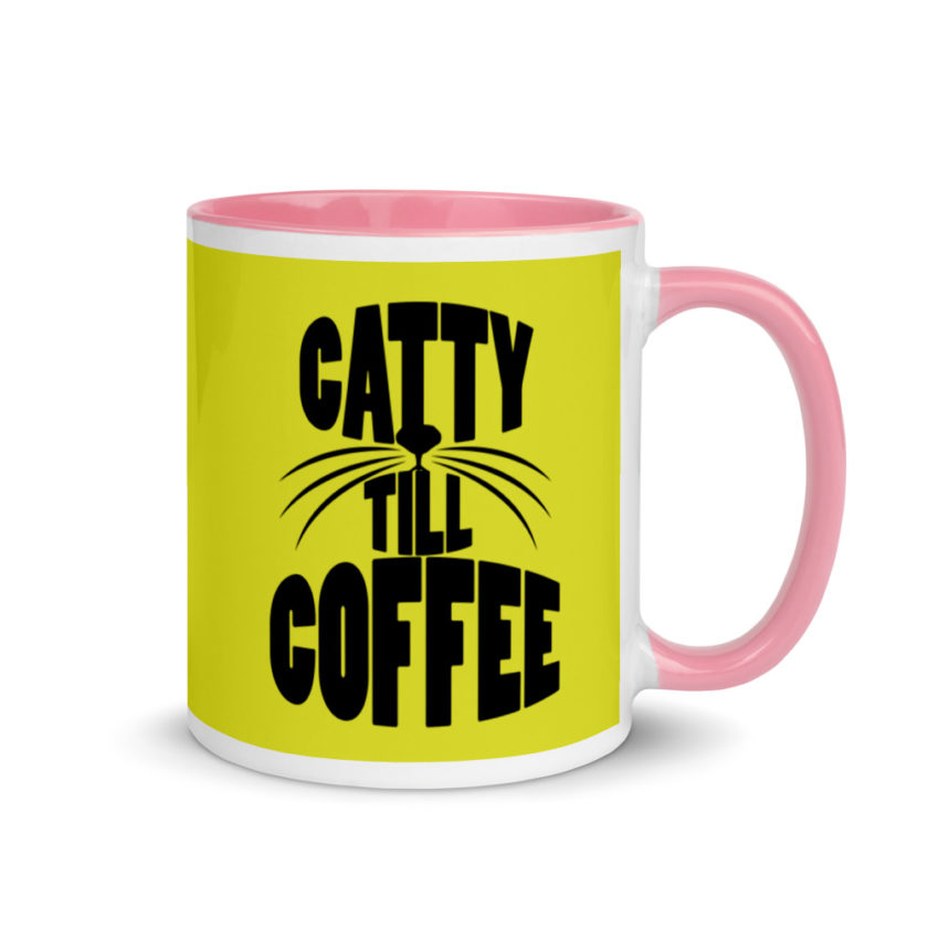 Catty till coffee Mug with Color Inside - Image 14
