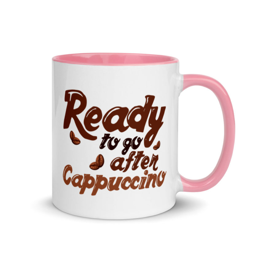 Ready to go after cappuccino Mug with Color Inside - Image 13