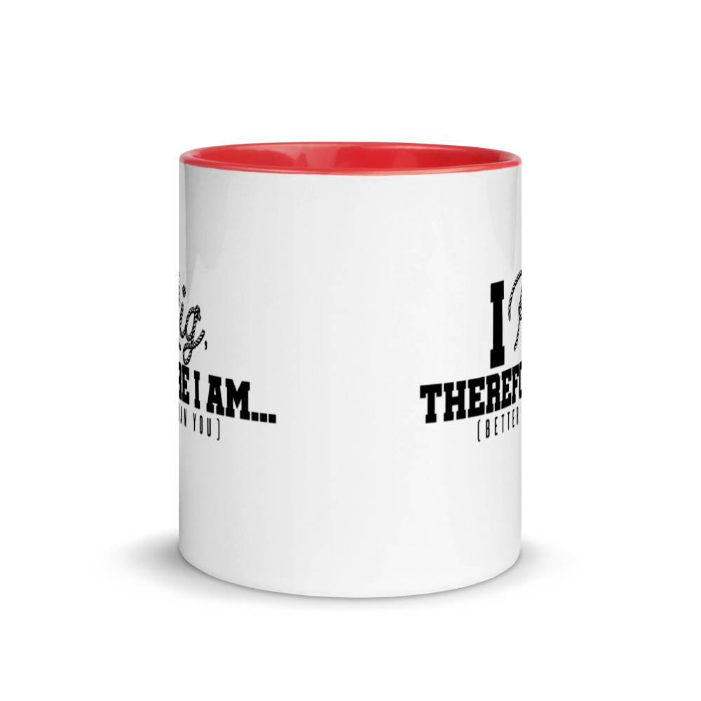 I Rig Therefore I am Better Than You Mug with Color Inside - Image 5