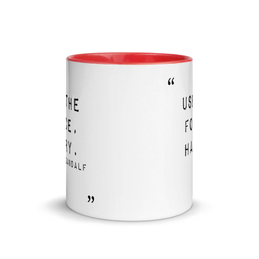 "Use the force, Harry." Mug with Color Inside - Image 5