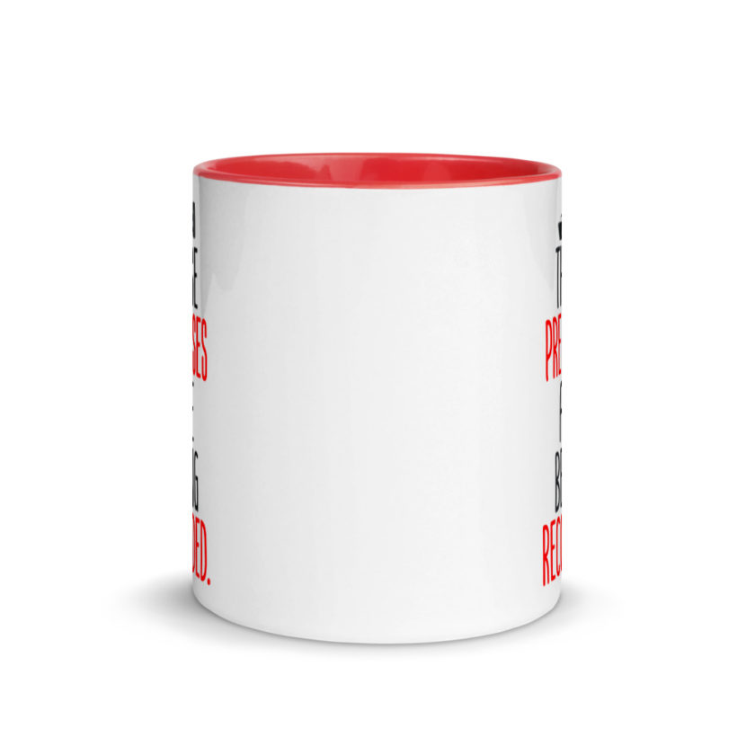 These premises are being recorded. Mug with Color Inside - Image 6