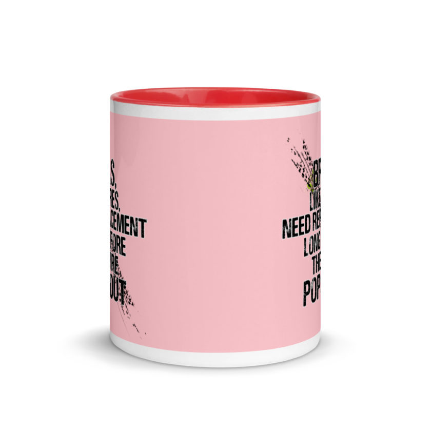 Bras, like tires, need replacement long before the wire pops out. Mug with Color Inside - Image 6