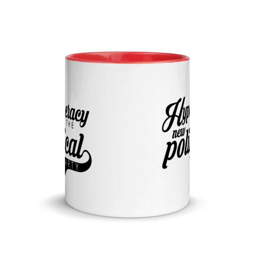 Hypo-cracy is the new political party Mug with Color Inside - Image 5
