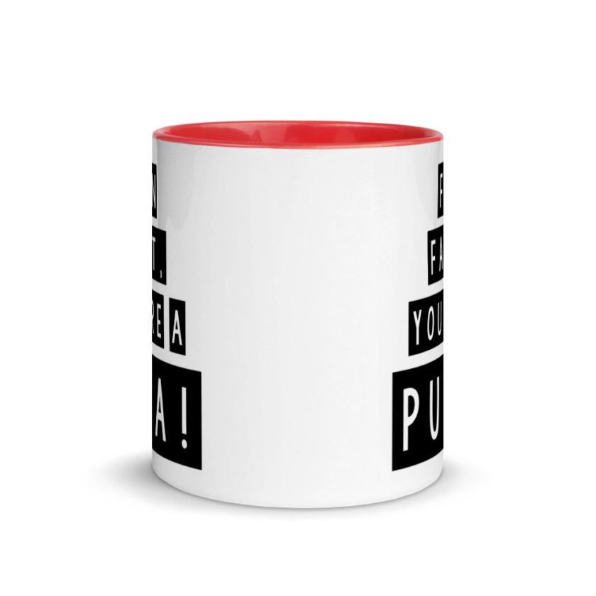 Fun fact, you're a puta! Mug with Color Inside - Image 5