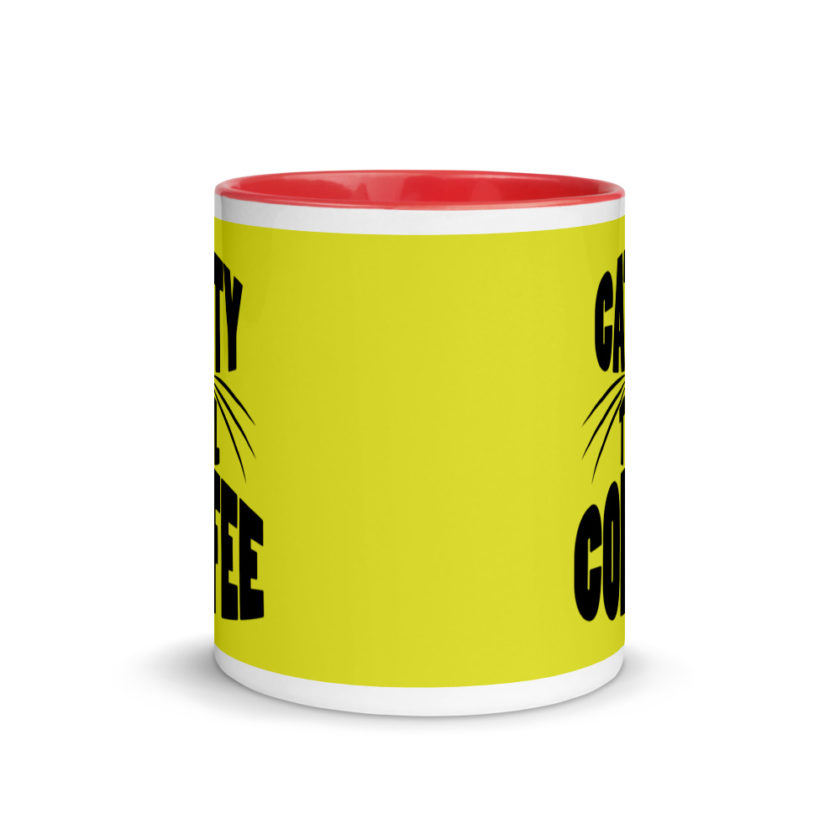 Catty till coffee Mug with Color Inside - Image 6