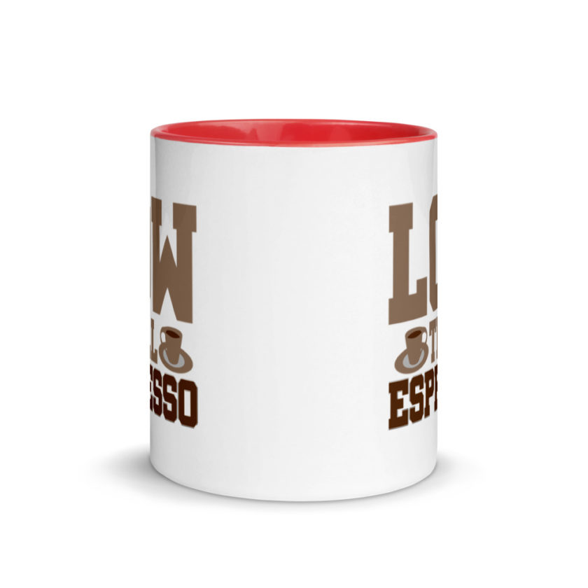 Low till espresso Mug with Color Inside - Image 5
