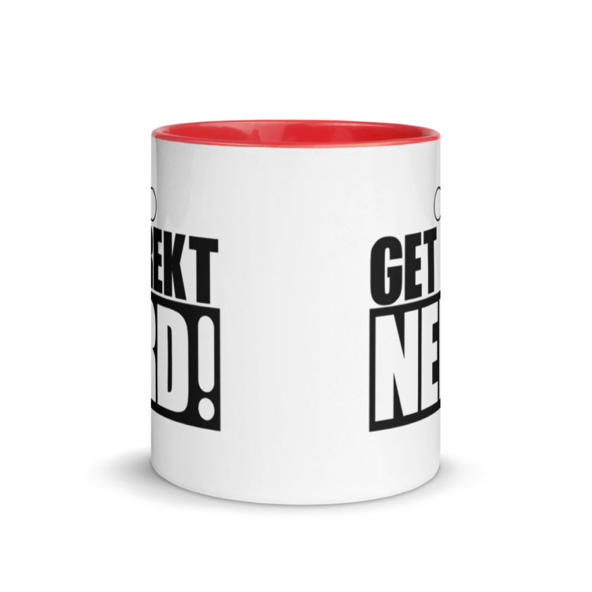 Get Wrecked Nerd! Mug with Color Inside - Image 5