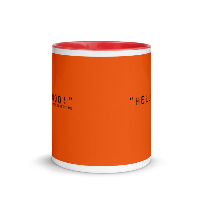 Hellooooooo, Mrs.Doubtfire Mug with Color Inside - Image 6